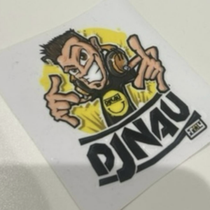 Stiker dj Nau ( vinilo )